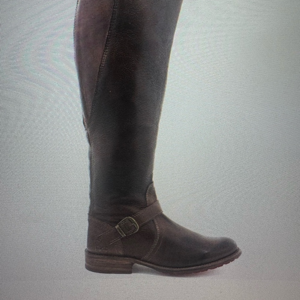 Bed Stu wide calf boots-brown
